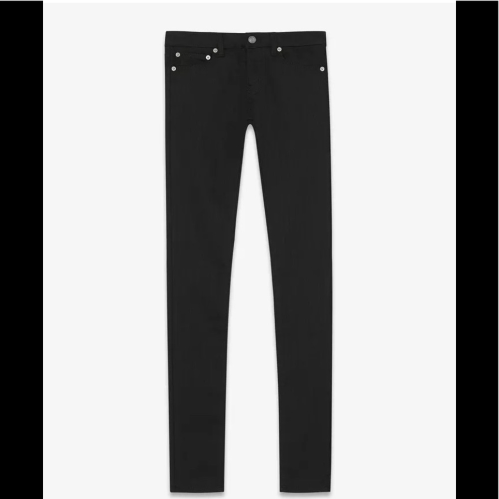 SAINT LAURENT Women's Low rise skinny jeans black